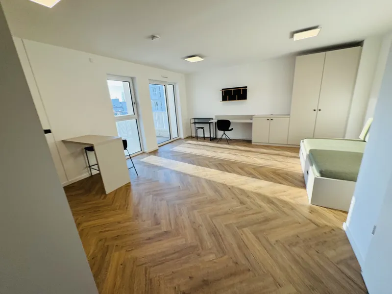 Modernes großes voll möbliertes Süd-Balkon Apartment mit Abstellkammer und Waschmaschinenanschluss!! — photo 1